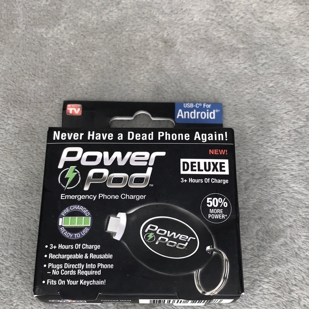 Power pod Android charging key chain as seen on tv
